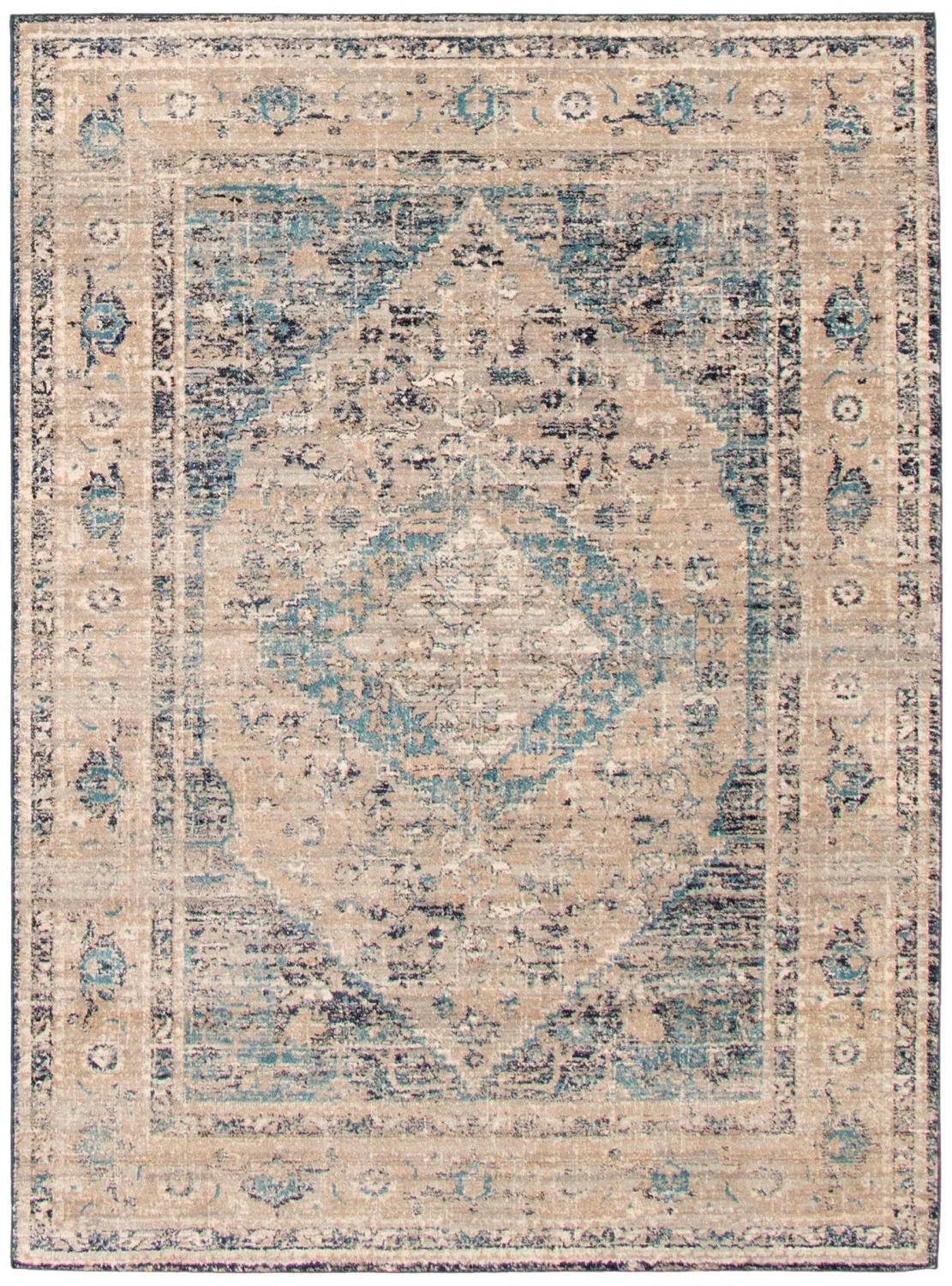 Bolivar Bijar Grey Area Rug - 6'7" x 8'6"