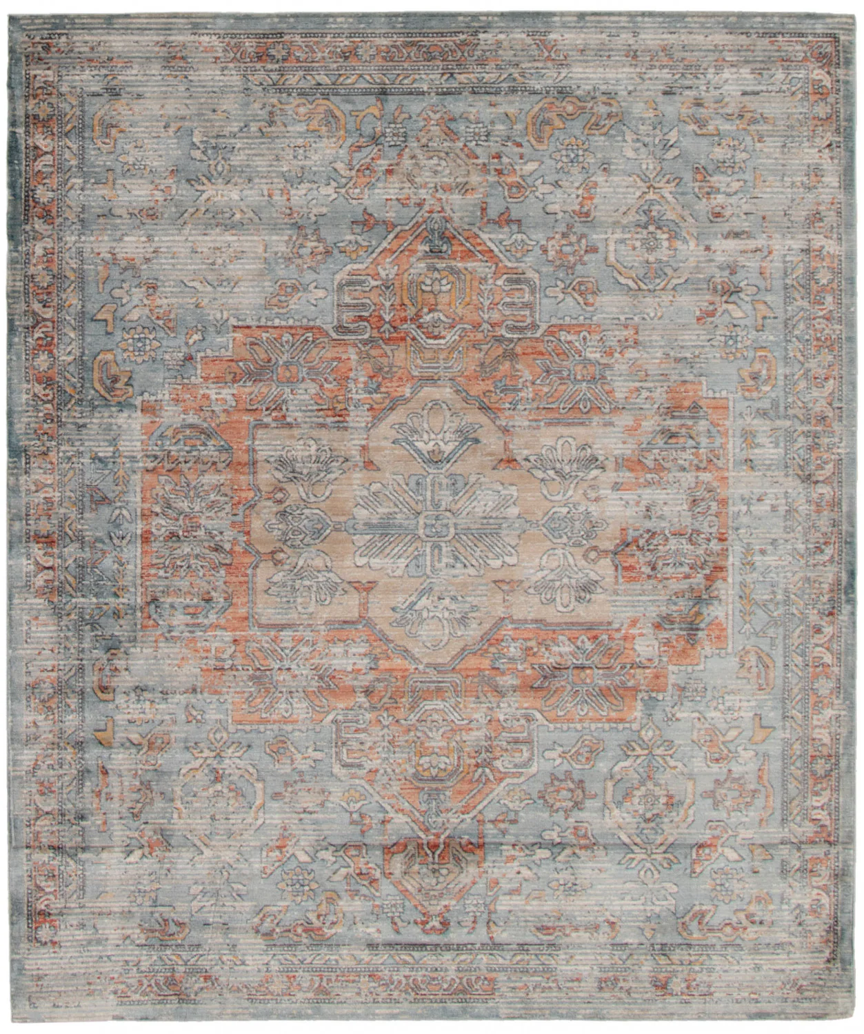 Baina Heriz Blue Area Rug - 5'3" x 6'7"