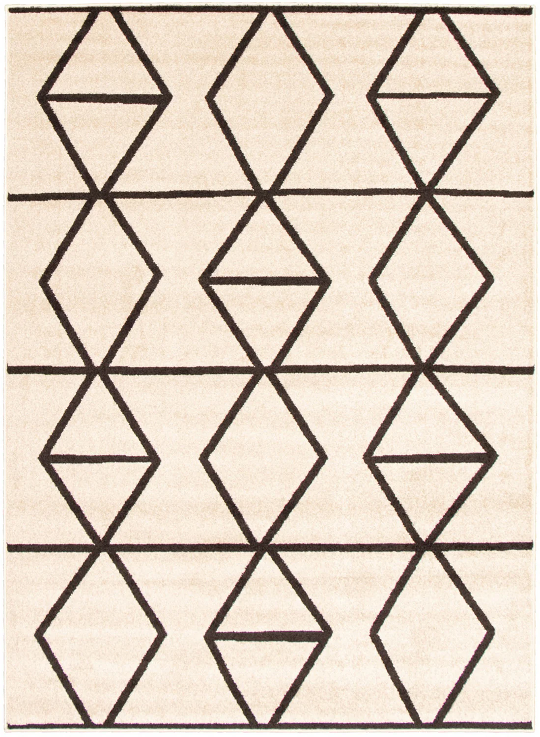 Anandi Ivory-Brown Area Rug - 3'11" x 5'7"