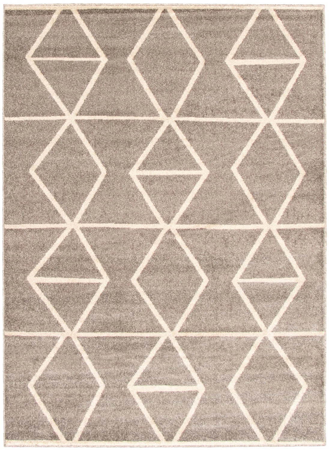 Anandi Grey-Ivory Area Rug - 3'11" x 5'7"
