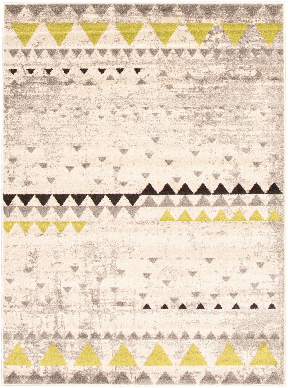 Raja Ivory-Green Area Rug - 3'11" x 5'7"