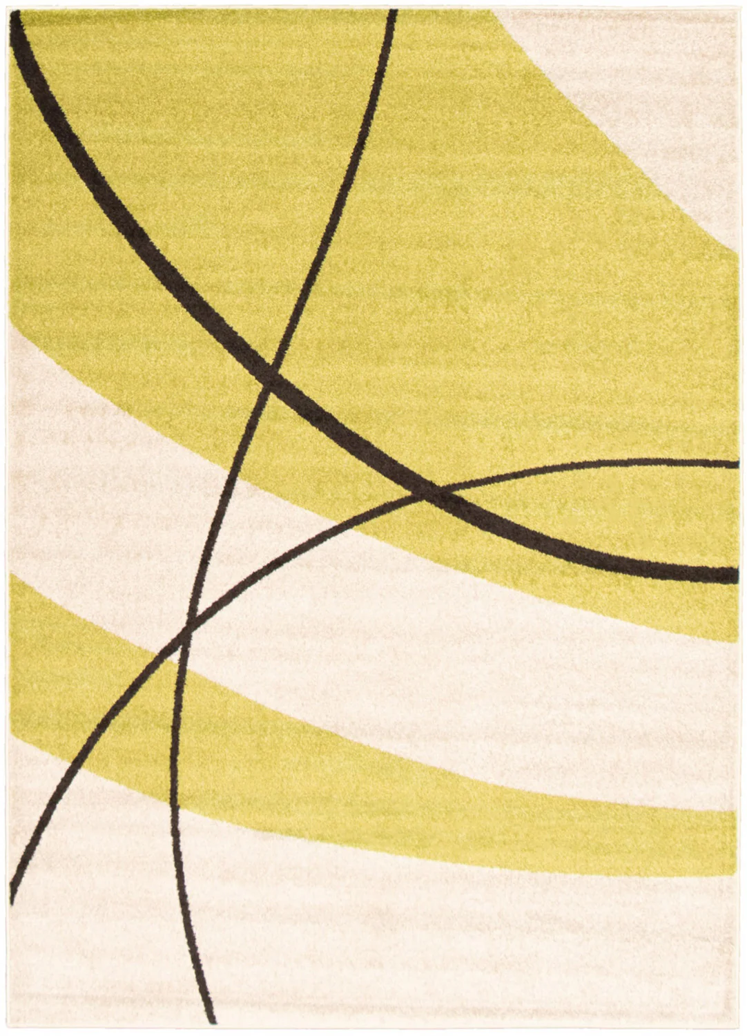 Carson Cream-Green Area Rug - 7'10" x 10'2"