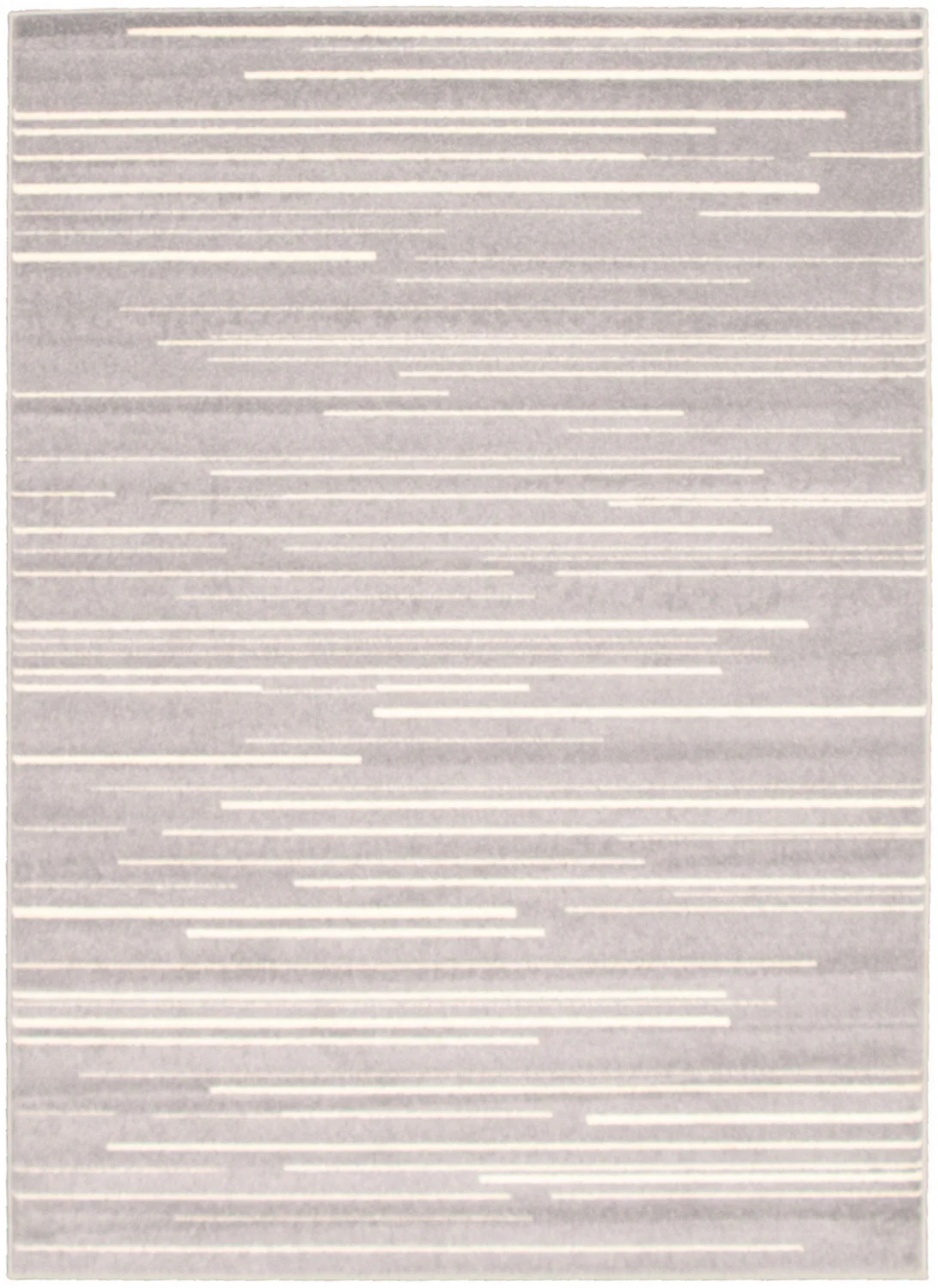 Faith Silver-Cream Area Rug - 3'11" x 5'7"