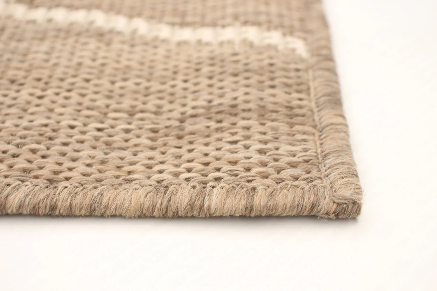 Sadie Abstract Taupe-Champagne Area Rug - 5'3" x 7'7"