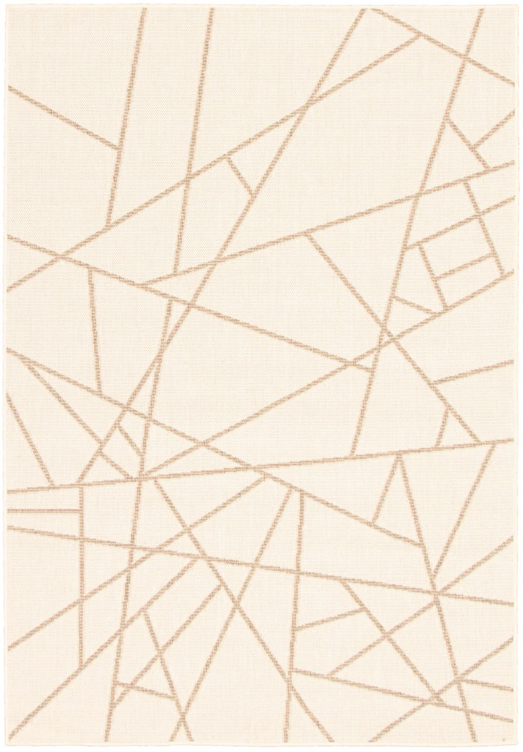 Sadie Abstract Champagne-Taupe Area Rug - 7'10" x 10'2"