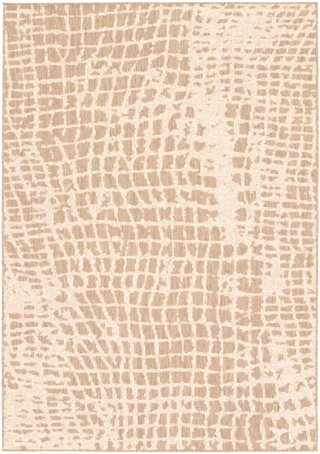 Sadie Safari Taupe-Champagne Area Rug - 3'11" x 5'7"