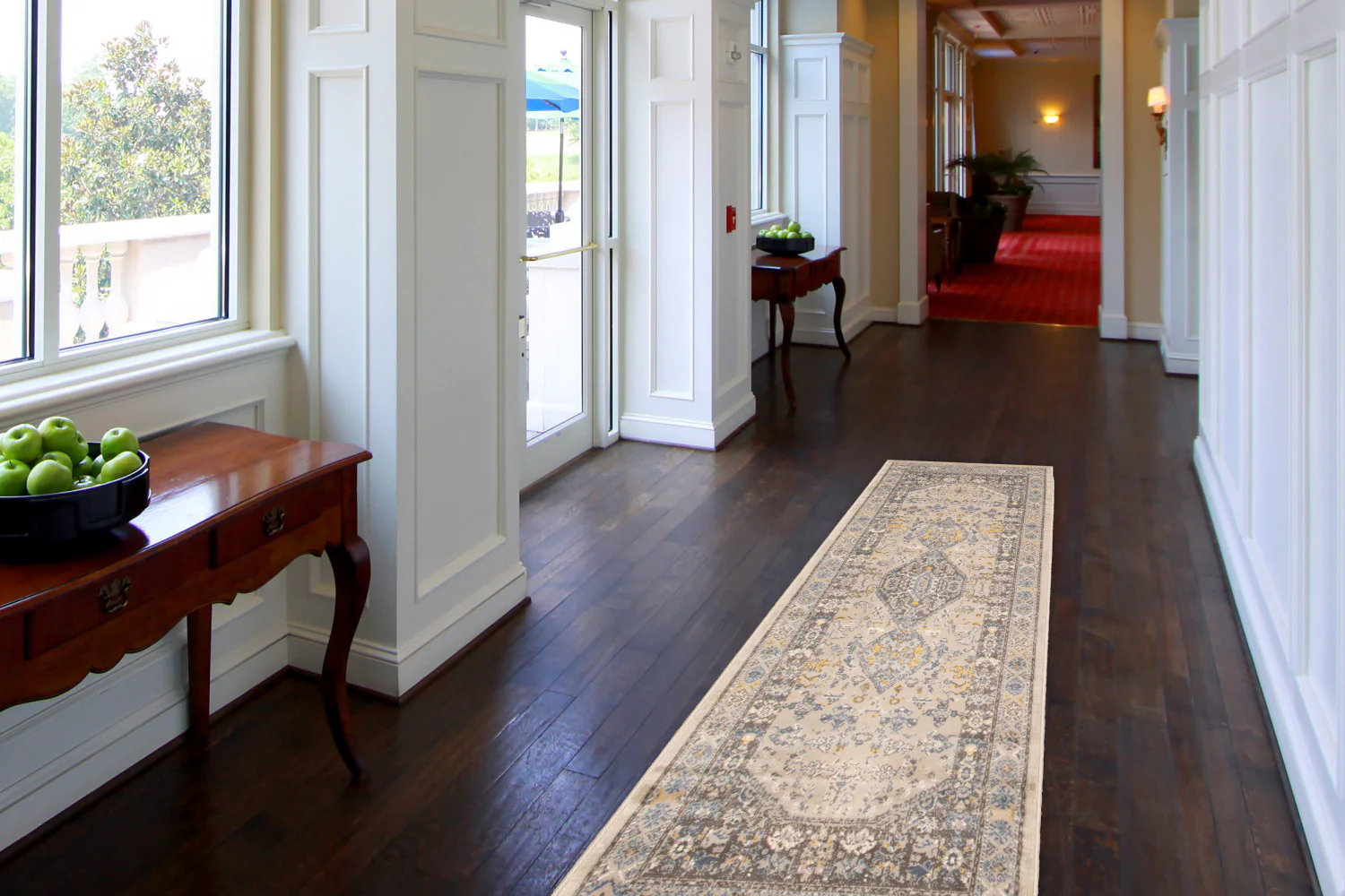 Sabra Blue Area Rug - 2'7" x 8'0"