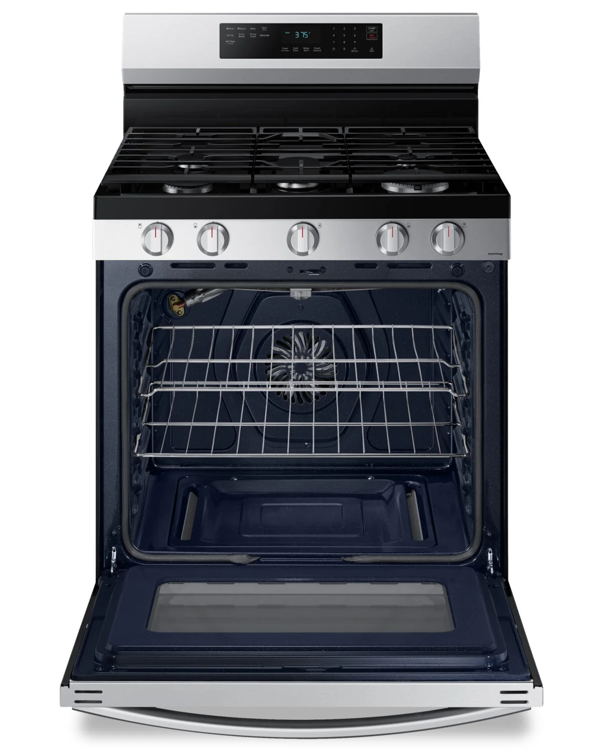 1186-samsung-6-cu-ft-smart-gas-free-standing-range-with-air-fry-stainless-steel-nx60a6511ss-aa-3.webp Samsung 6 Cu. Ft. Smart Gas Free Standing Range with Air Fry - Stainless Steel - NX60A6511SS/AA