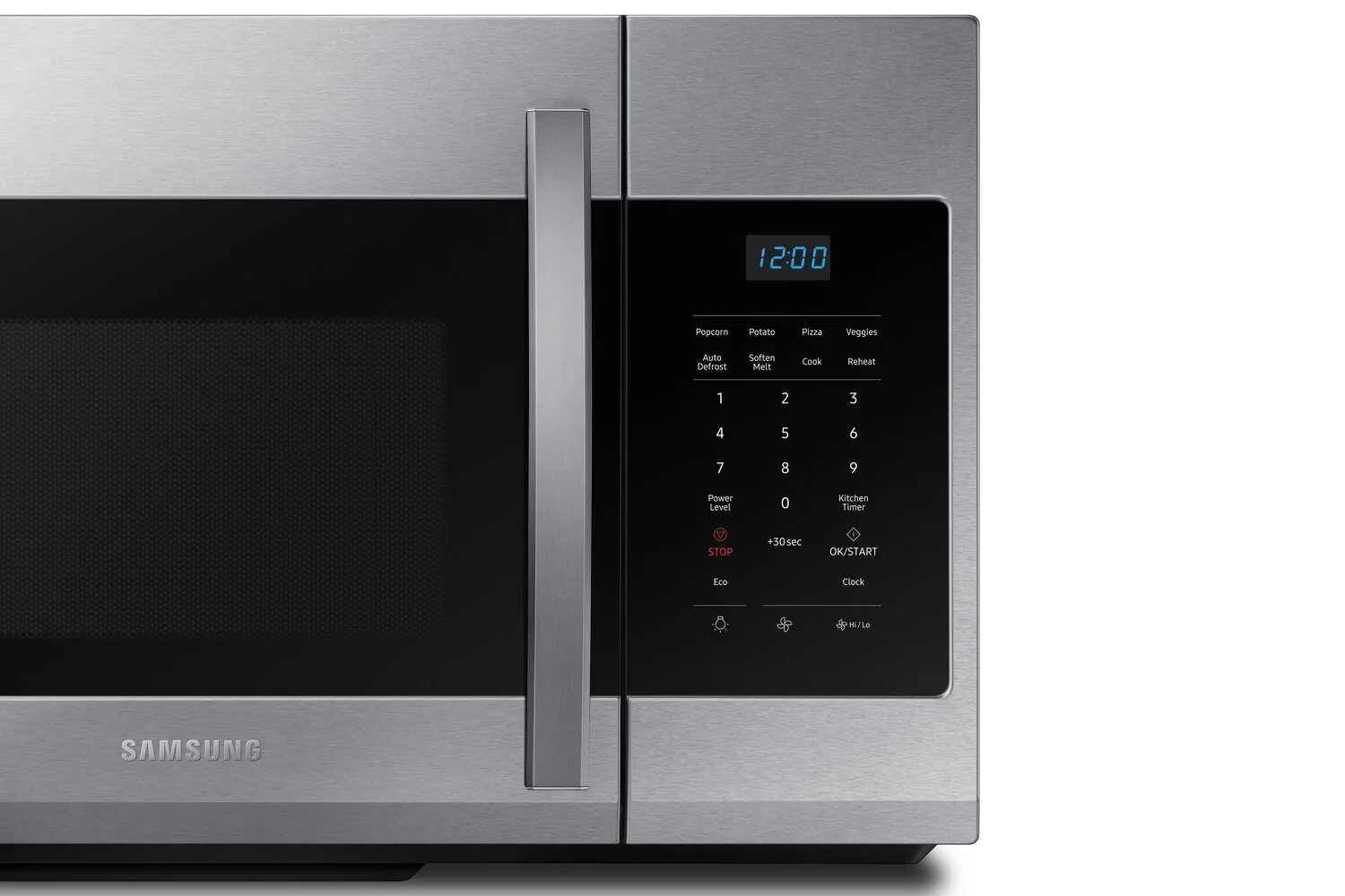 Samsung 1.7 Cu. Ft. Over-the-Range Microwave with 300 CFM and Auto Cook & Reheat - Stainless Steel - ME17R7011ES/AC
