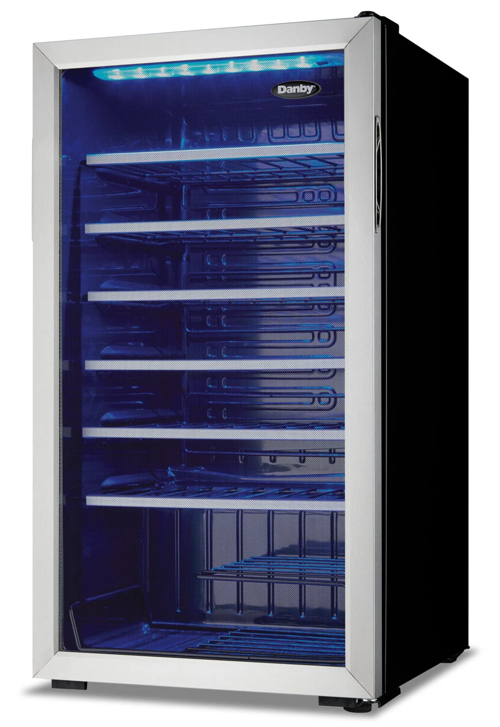 Danby 17.7" 3.3 Cu. Ft. Single-Door Wine Cooler - Stainless Steel - DWC93BLSDBR1