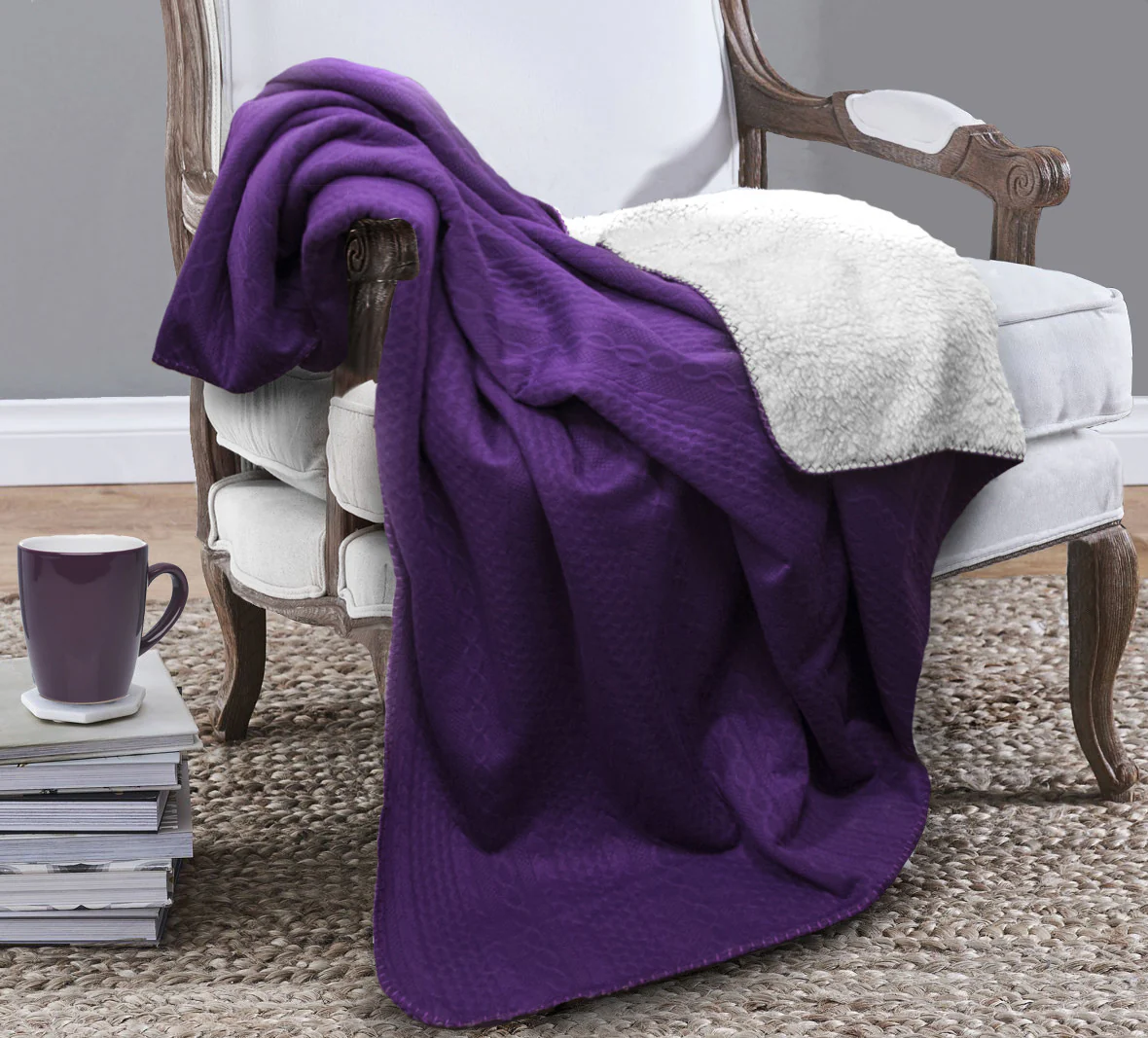 Billingham 50" x 60" Throw - Purple