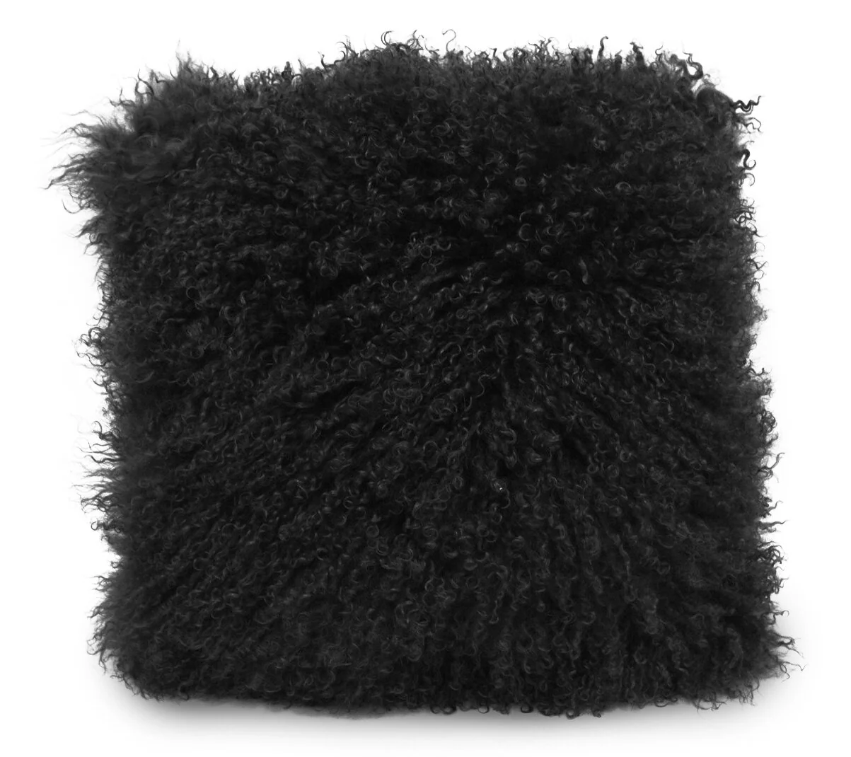 Mongolian 16" Square Accent Pillow - Black
