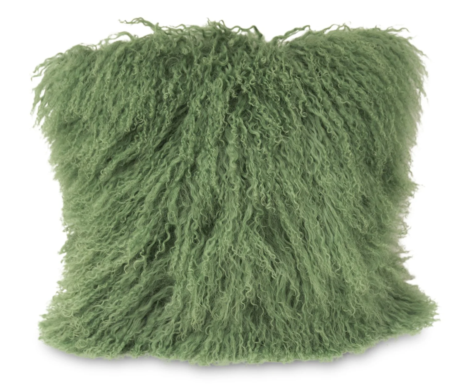 Mongolian 16" Throw Pillow - Amazon Green