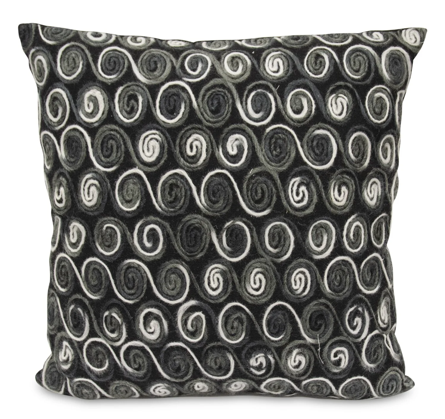 Crawford 20" Accent Pillow  - Black/Grey
