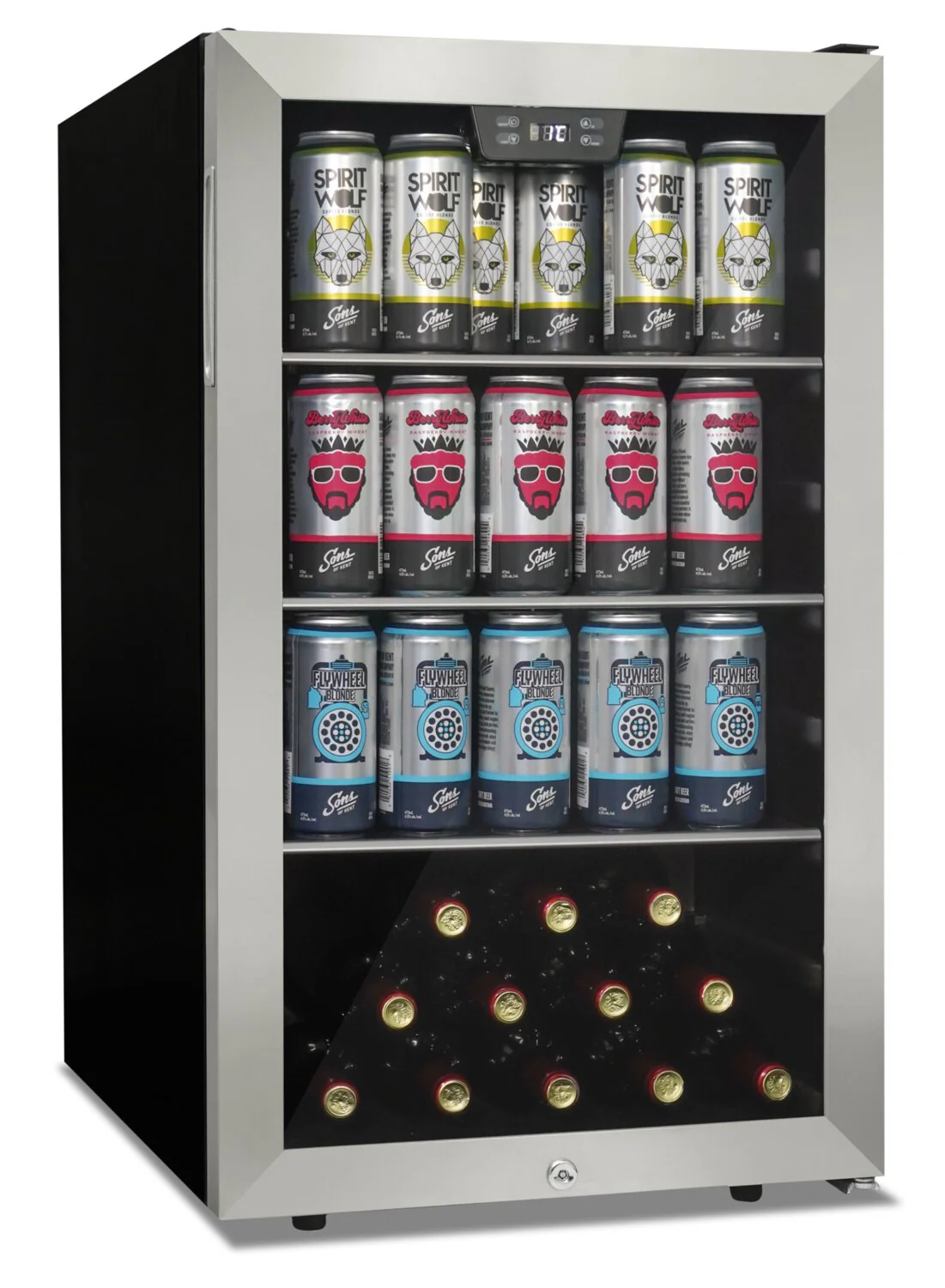 Danby 18.9" 4.5 Cu. Ft. Single-Door Beverage Centre - Stainless Steel - DBC045L1SS