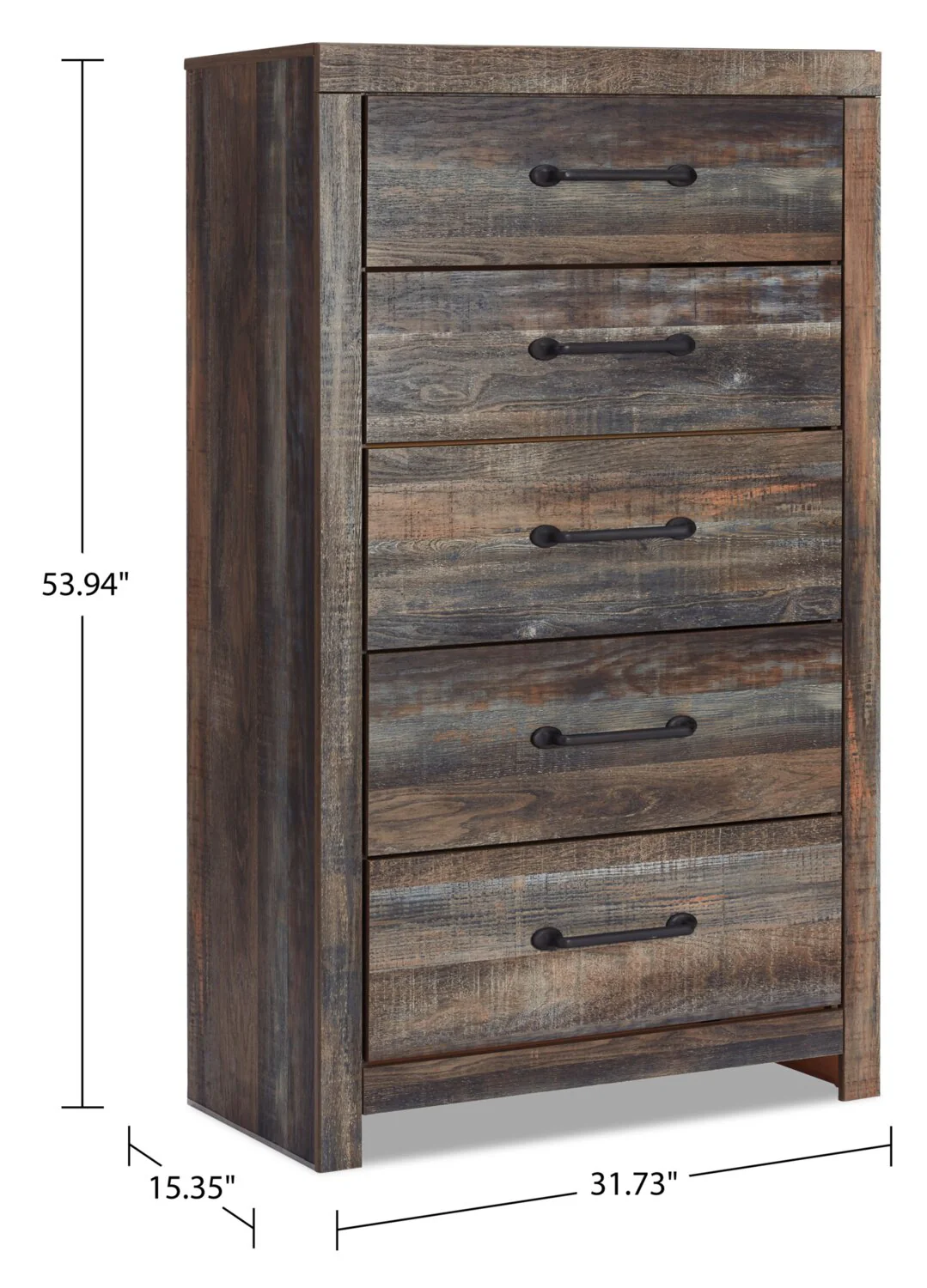 1300-abby-bedroom-chest-of-drawers-5-drawer-31-7-w-x-53-9-h-brown-5.webp Abby Bedroom Chest of Drawers, 5-Drawer, 31.7"W x 53.9"H - Brown