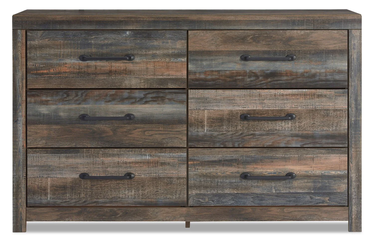 Abby Bedroom 6-Drawer Dresser, 58.7"W x 36.42"H - Brown