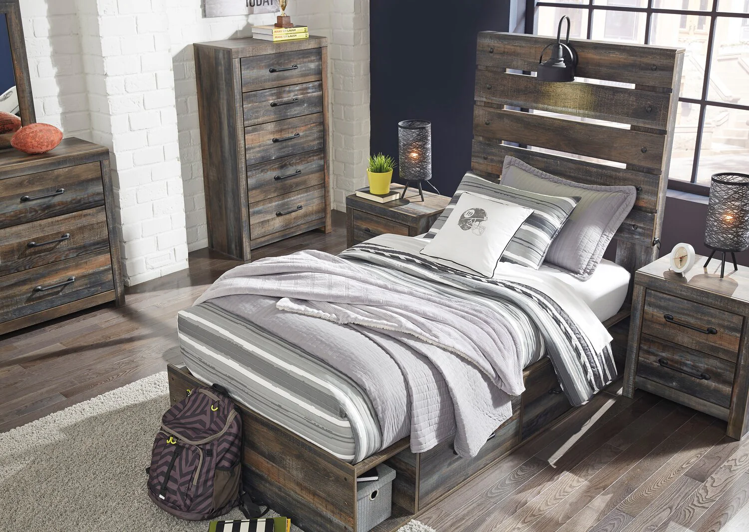 1322-abby-5pc-bedroom-set-with-side-storage-bed-dresser-mirror-for-kids-led-usb-brown-twin-size-2.webp Abby 5pc Bedroom Set with Side Storage Bed, Dresser & Mirror for Kids, LED, USB, Brown - Twin Size