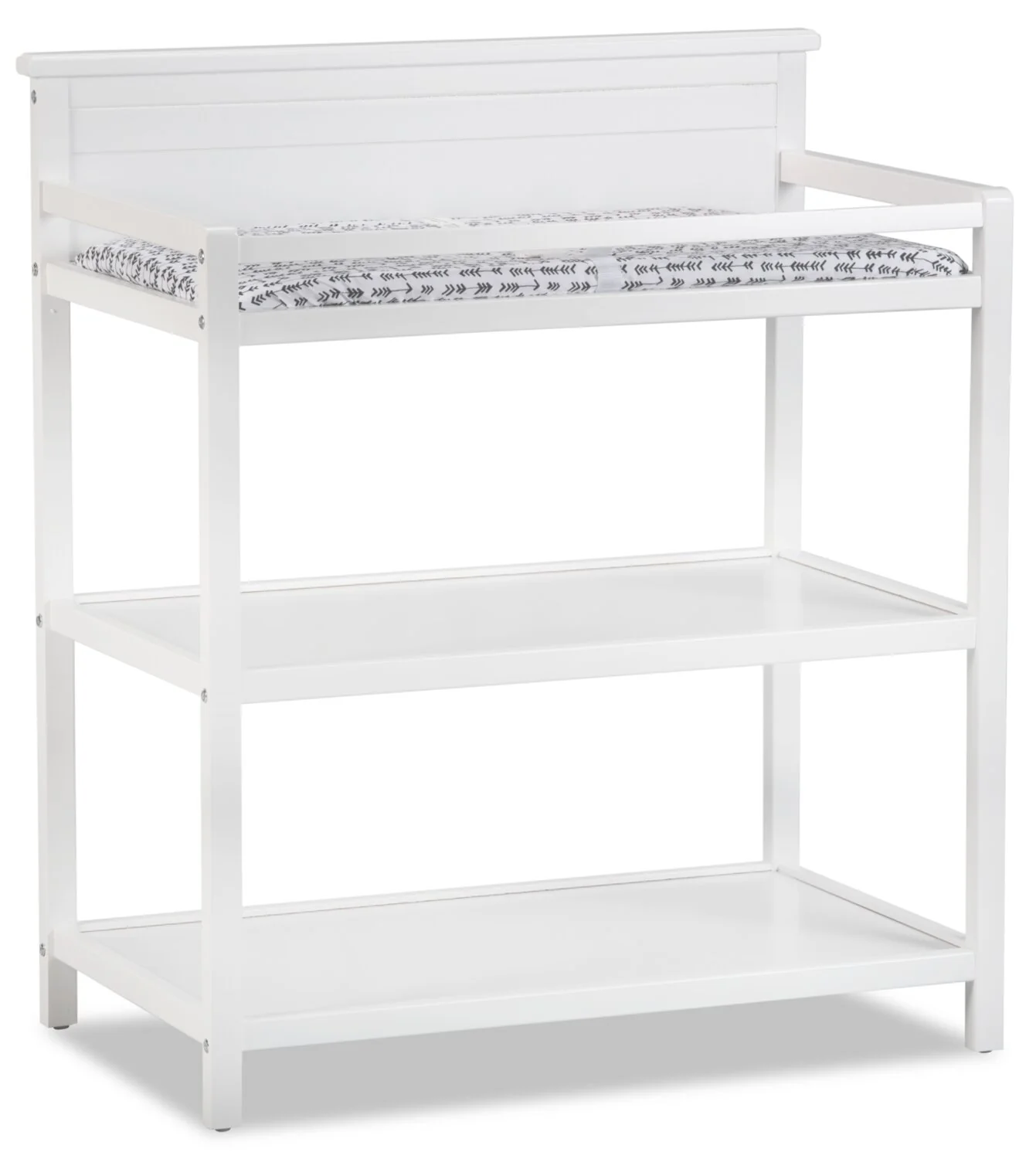 Harper Baby Change Table with Changing Pad - White