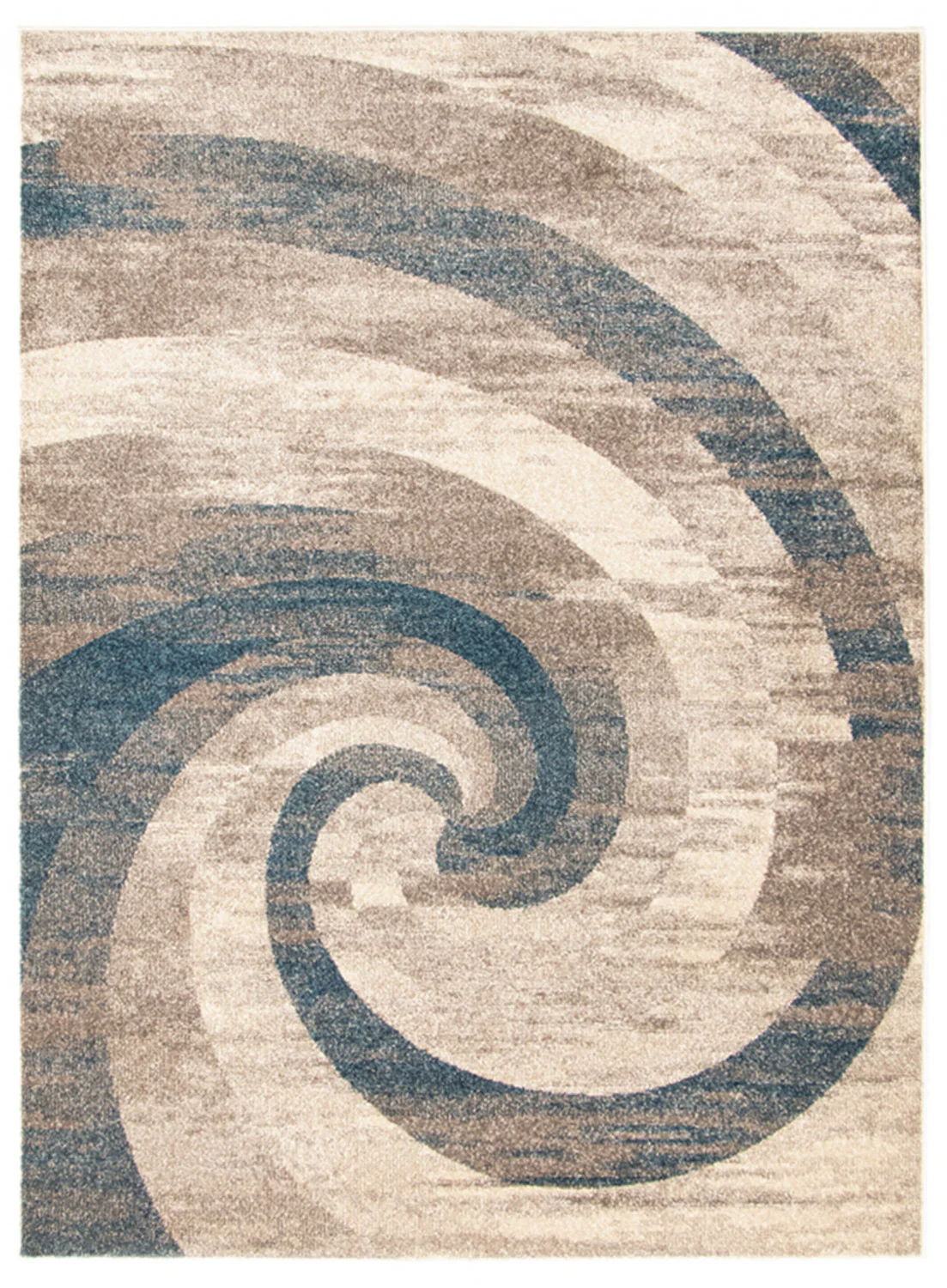 Korra Ivory / Blue 6'7" x 9'6" Area Rug