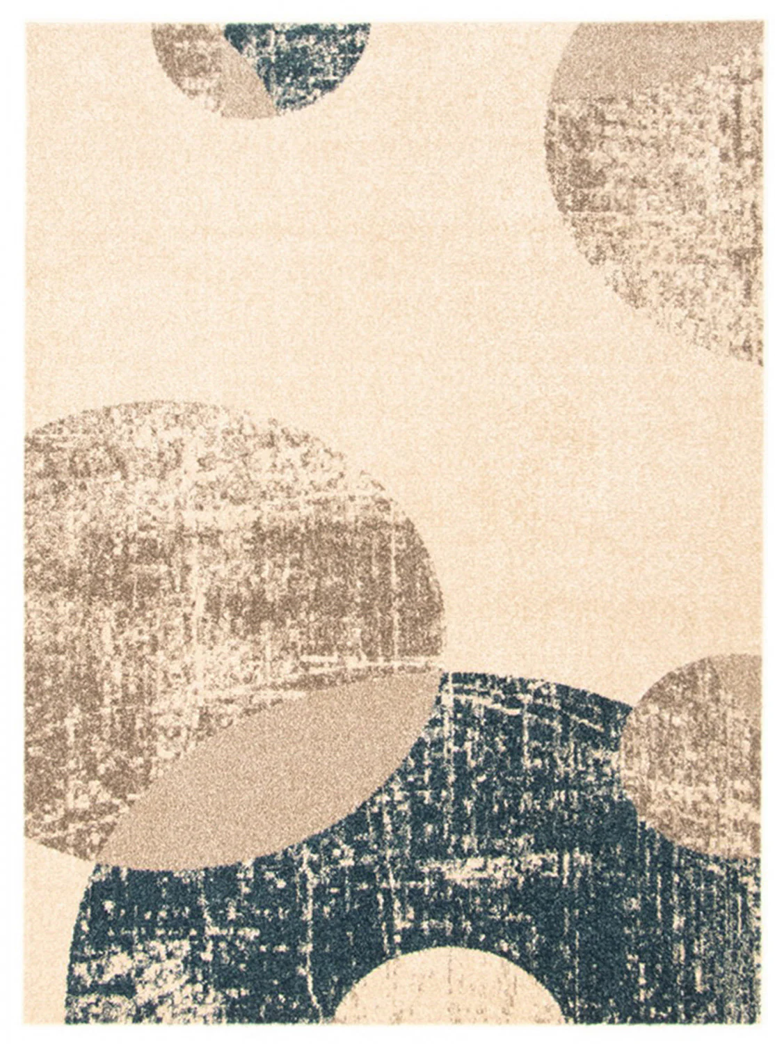 Ellegance Ivory / Blue 6'7" x 9'6" Area Rug