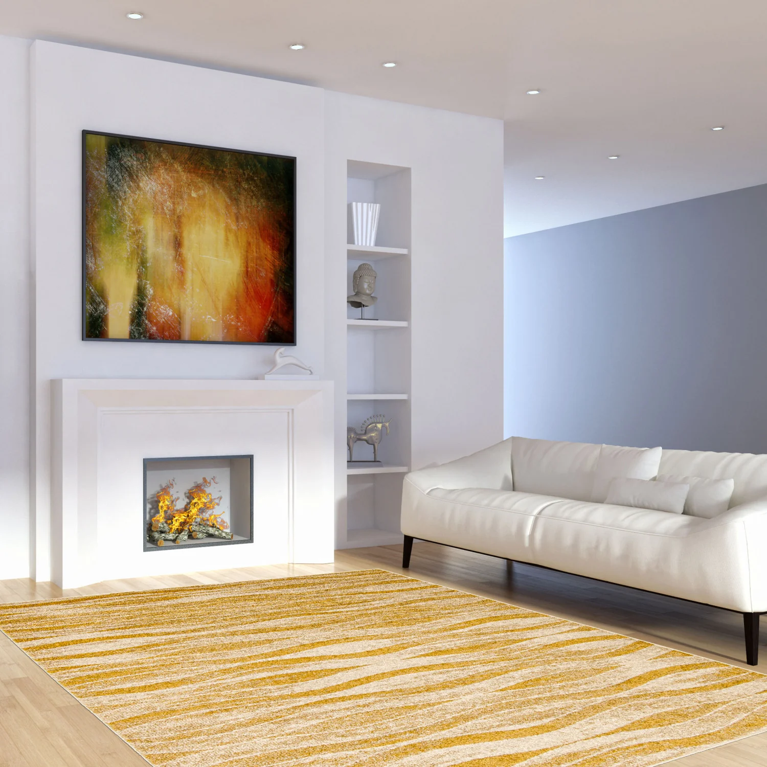 Arusha Ivory / Gold 7'10" x 10'2" Area Rug