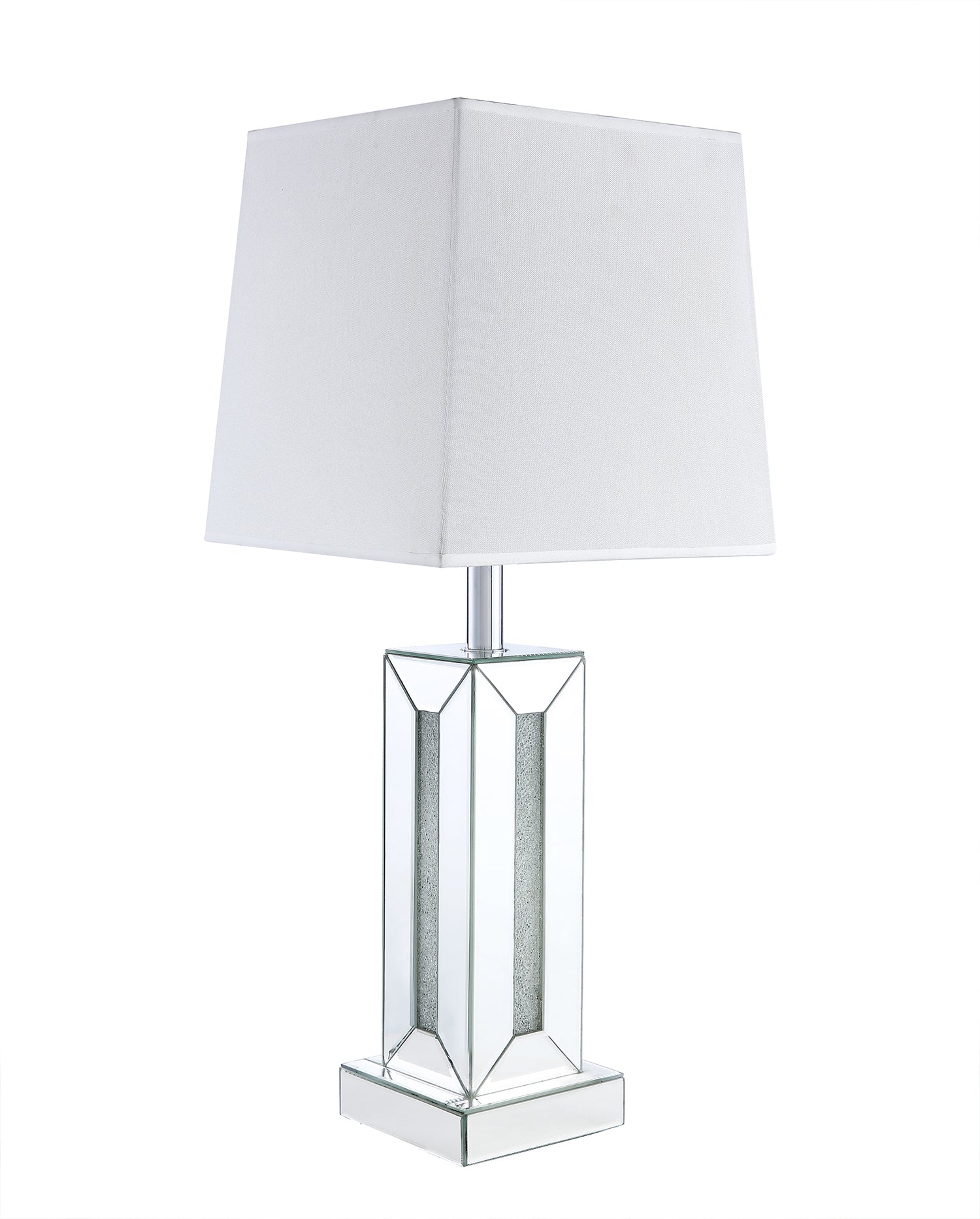 Persia 30.7" Glam Table Lamp with Glass, Mirror and Acrylic Crystals