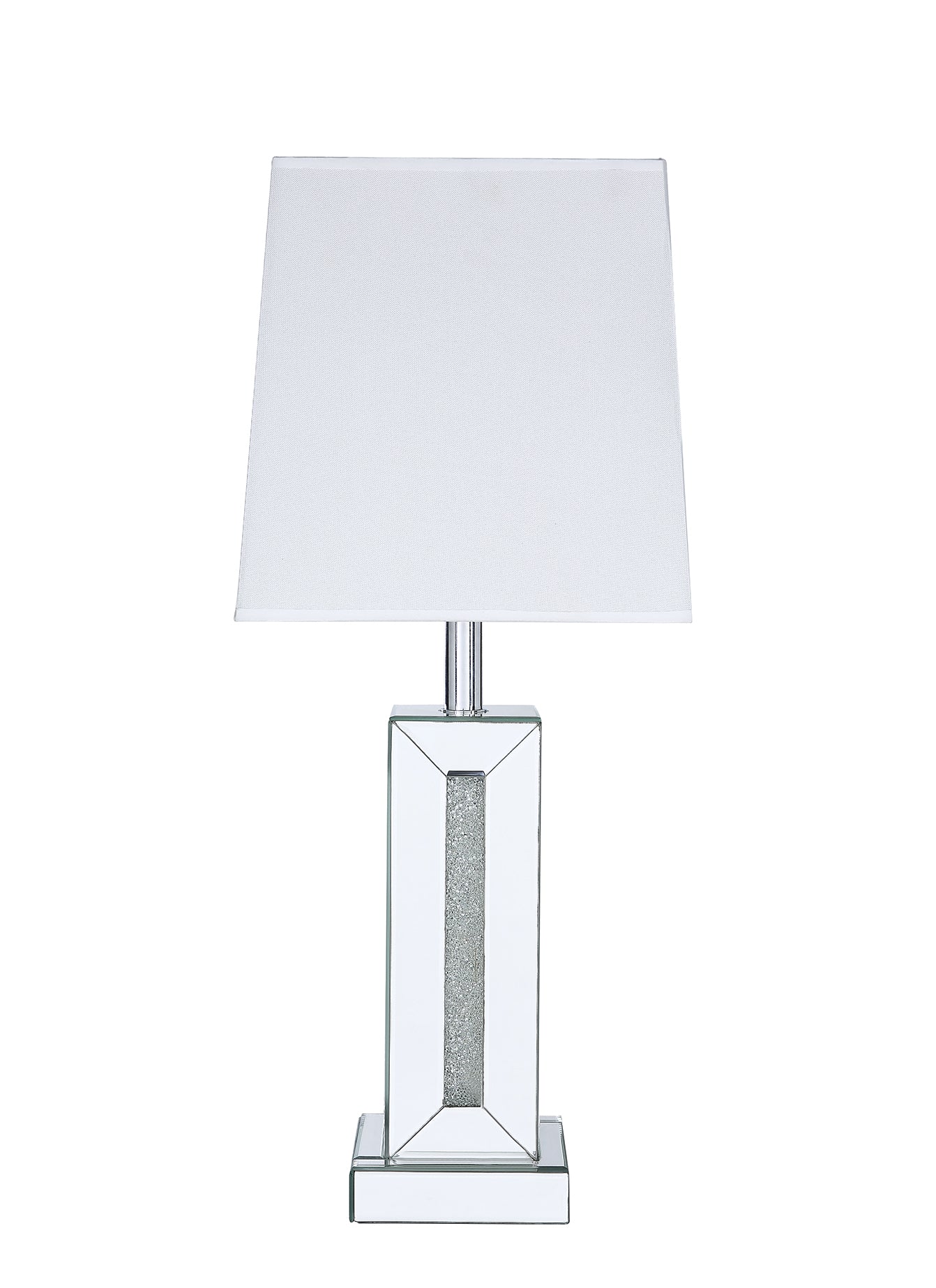 Persia 30.7" Glam Table Lamp with Glass, Mirror and Acrylic Crystals