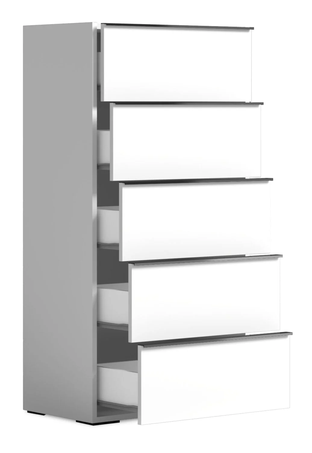 1578-raia-bedroom-chest-of-drawers-5-drawer-made-in-italy-23-w-x-53-5-h-modern-white-1.webp Raia Bedroom Chest of Drawers, 5-Drawer - Made in Italy, 23"W x 53.5"H, Modern - White