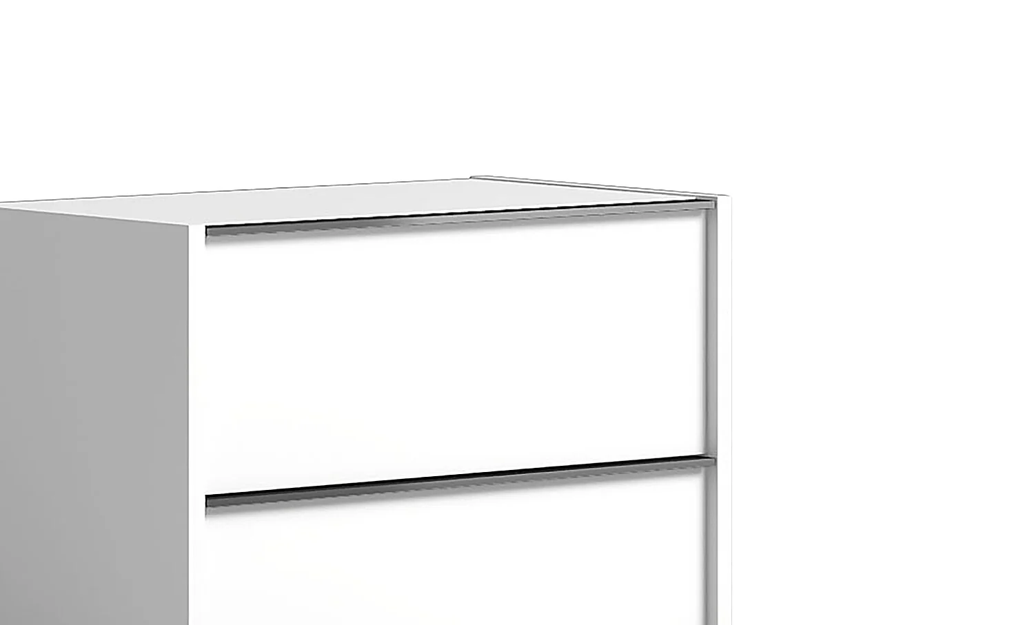 1596-gino-6pc-bedroom-set-with-panel-bed-dresser-mirror-nightstand-made-in-italy-modern-white-queen-size-6.webp Gino 6pc Bedroom Set with Panel Bed, Dresser, Mirror & Nightstand - Made in Italy, Modern, White - Queen Size