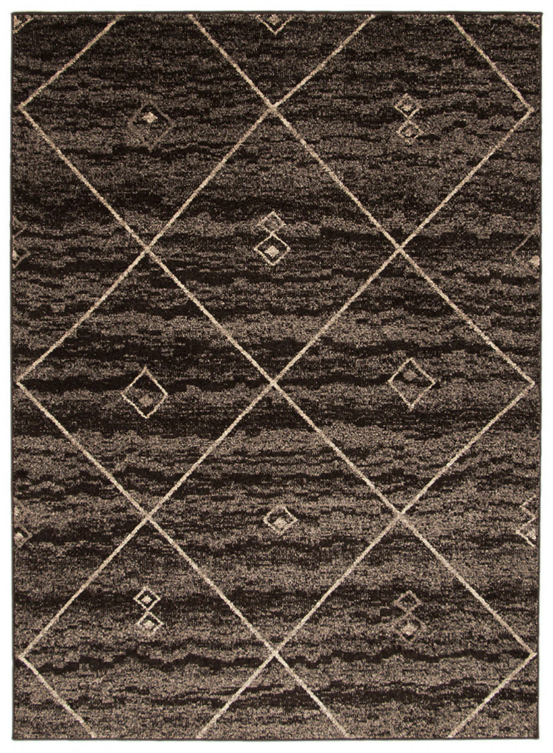 Grande Brown/Ivory 6'7" X 9'6" Area Rug