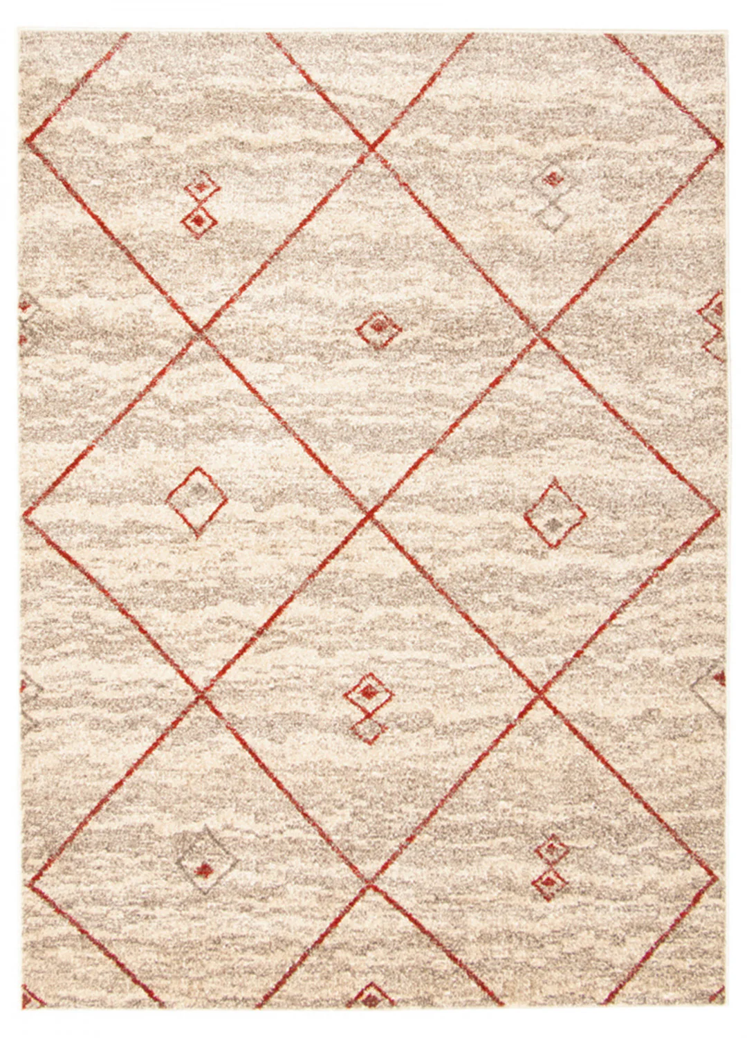 Grande Ivory/Red6'7" X 9'6" Area Rug
