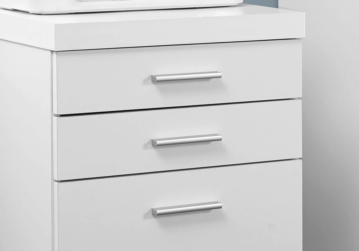 Bruno 18.25" 3-Drawer Filing Cabinet - White