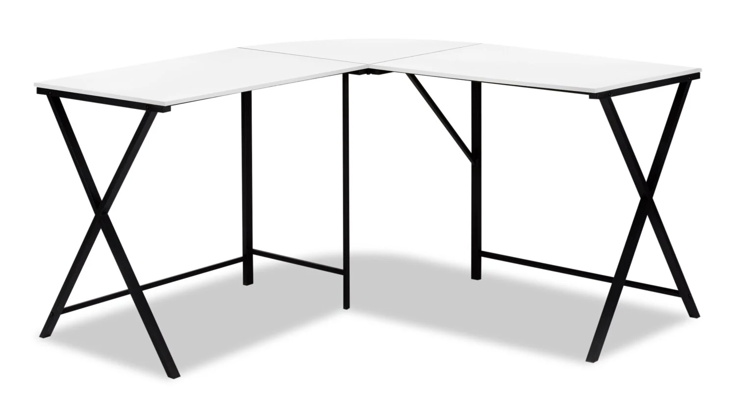Lidia 55.25" L-Shaped Corner Office Desk - White