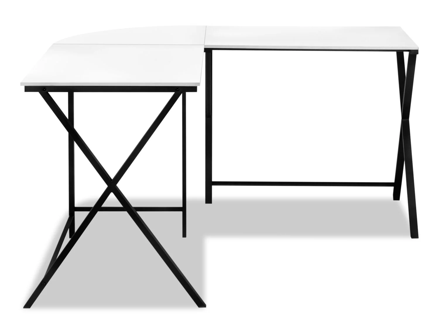 Lidia 55.25" L-Shaped Corner Office Desk - White