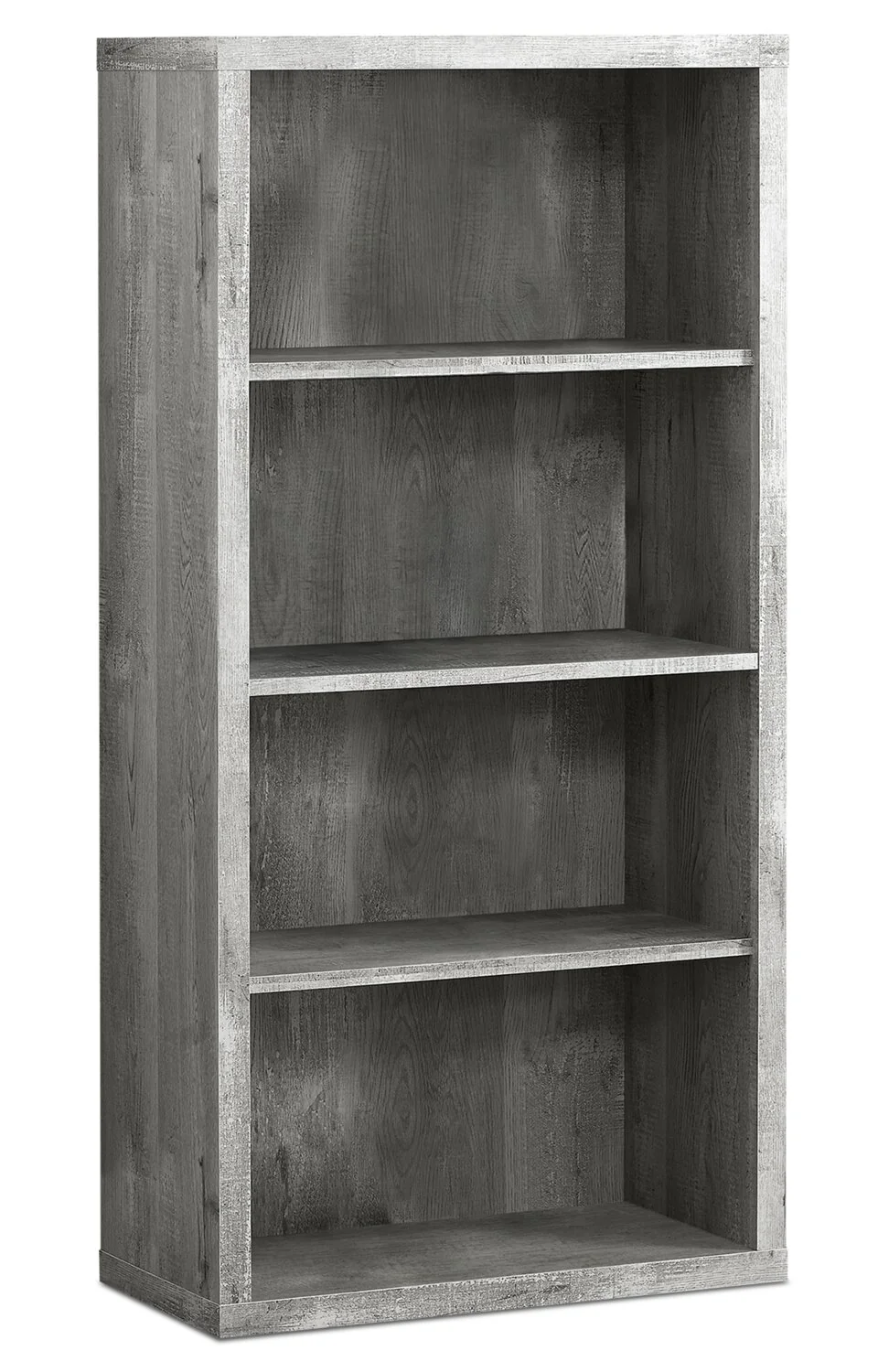 Slade 23.75" 4-Shelf Bookcase - Grey