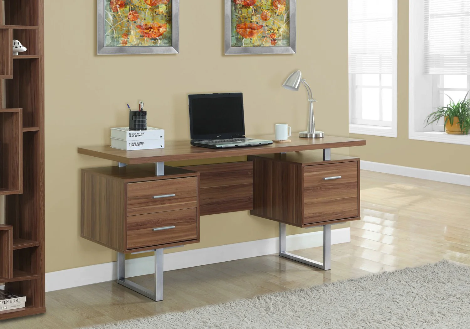 1625-teagan-60-reversible-office-desk-with-3-drawers-light-walnut-3.webp Teagan 60" Reversible Office Desk with 3-Drawers - Light Walnut