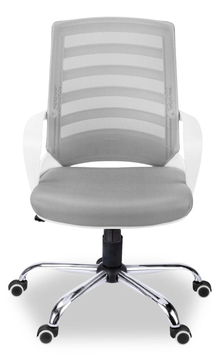 Felton 24" Office Chair - White with Grey Mesh