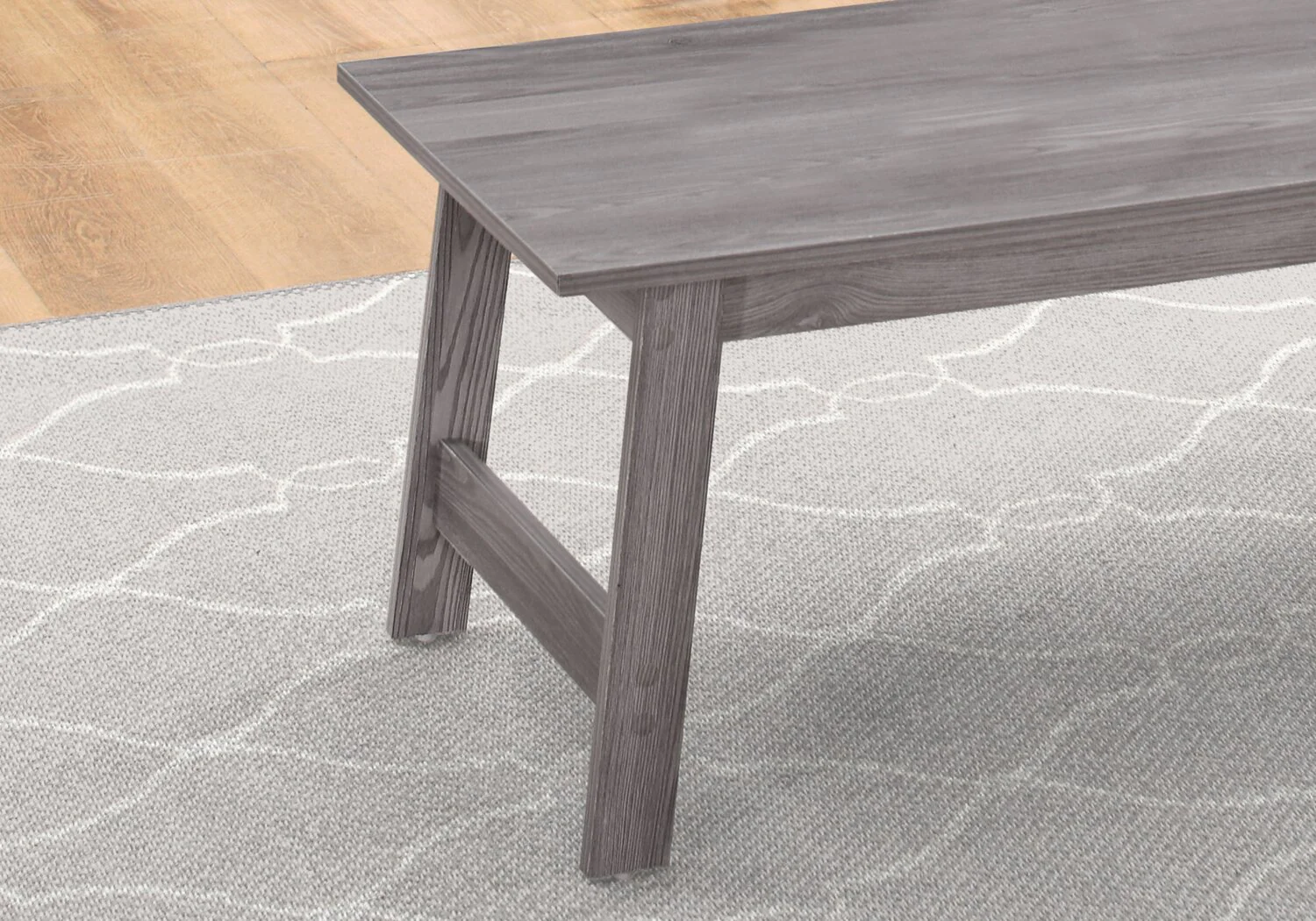 Jacey 36" Modern 3-Pack Coffee + 2 End Tables - Grey