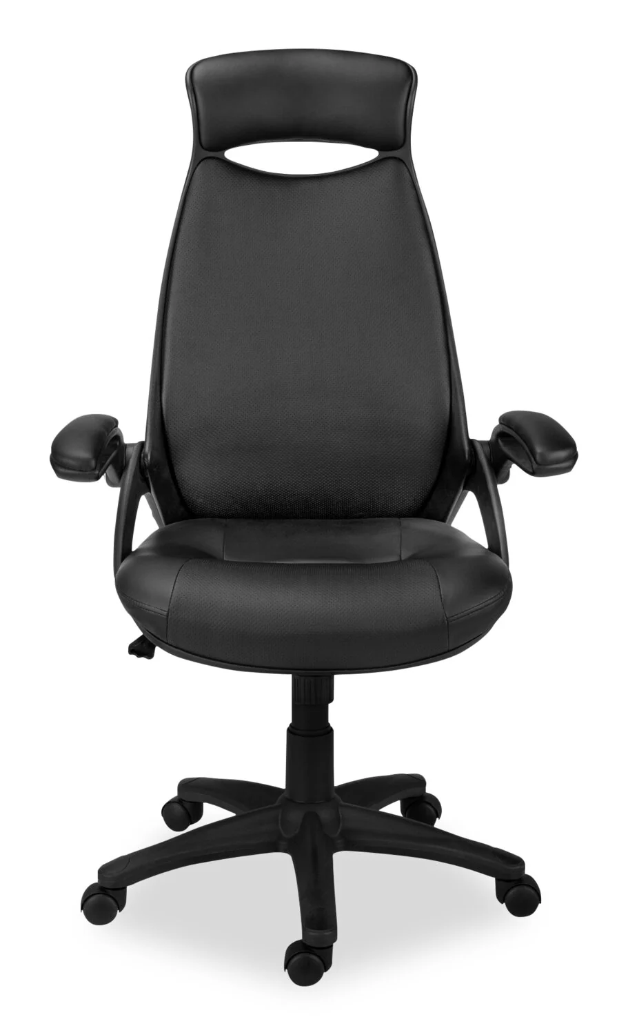 Kegan 28" Executive Faux Leather Office Chair - Black