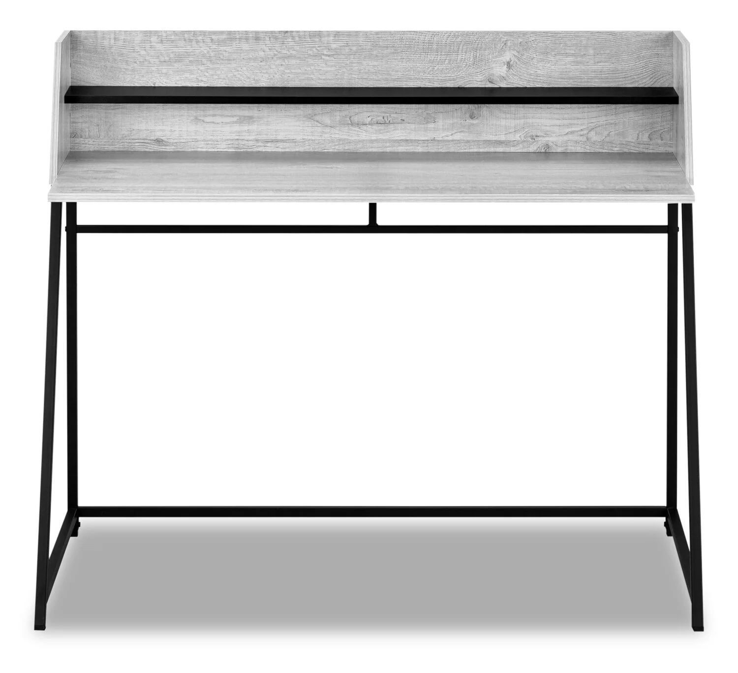 1646-lawson-47-25-office-desk-with-small-hutch-grey-2.webp Lawson 47.25" Office Desk with Small Hutch - Grey