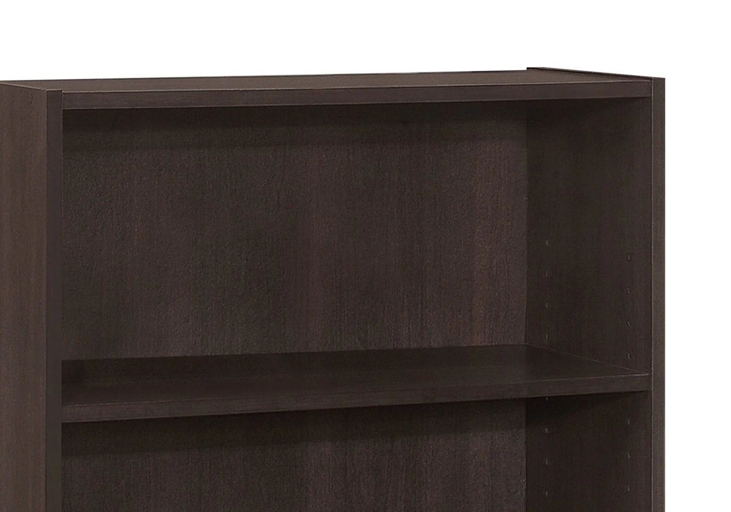 Slade 24.75" 3-Shelf Bookcase - Espresso