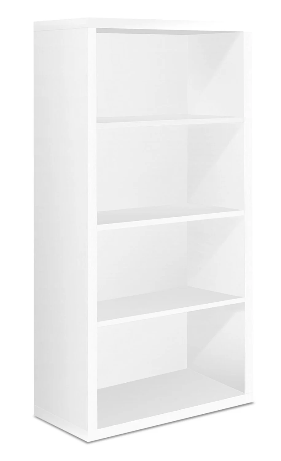 Slade 23.75" 4-Shelf Bookcase - White