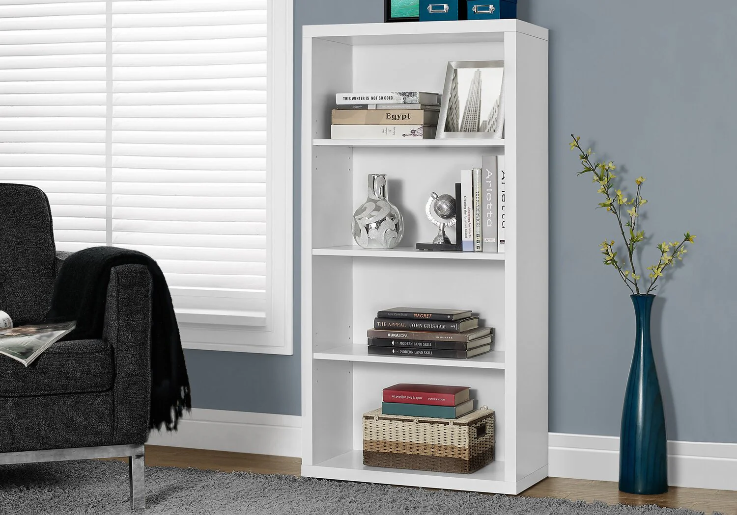 1648-slade-23-75-4-shelf-bookcase-white-3.webp Slade 23.75" 4-Shelf Bookcase - White