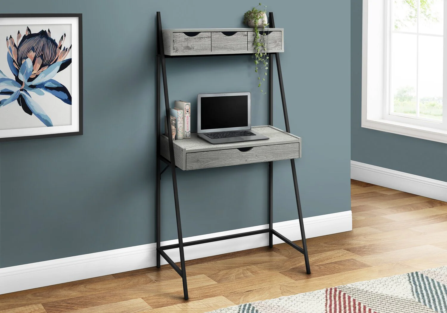 1654-norris-31-5-compact-office-desk-with-4-drawers-grey-6.webp Norris 31.5" Compact Office Desk with 4-Drawers - Grey