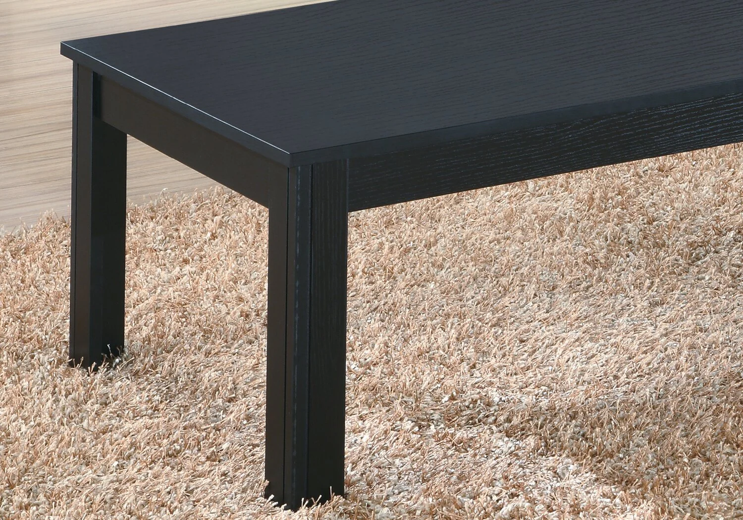 Kiana 44" Modern 3-Pack Coffee + 2 End Tables - Black