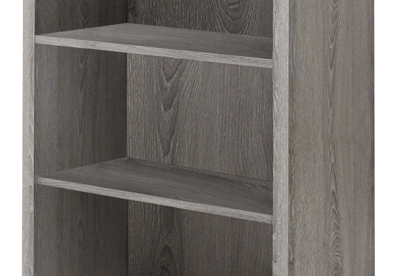 Slade 23.75" 4-Shelf Bookcase - Dark Taupe