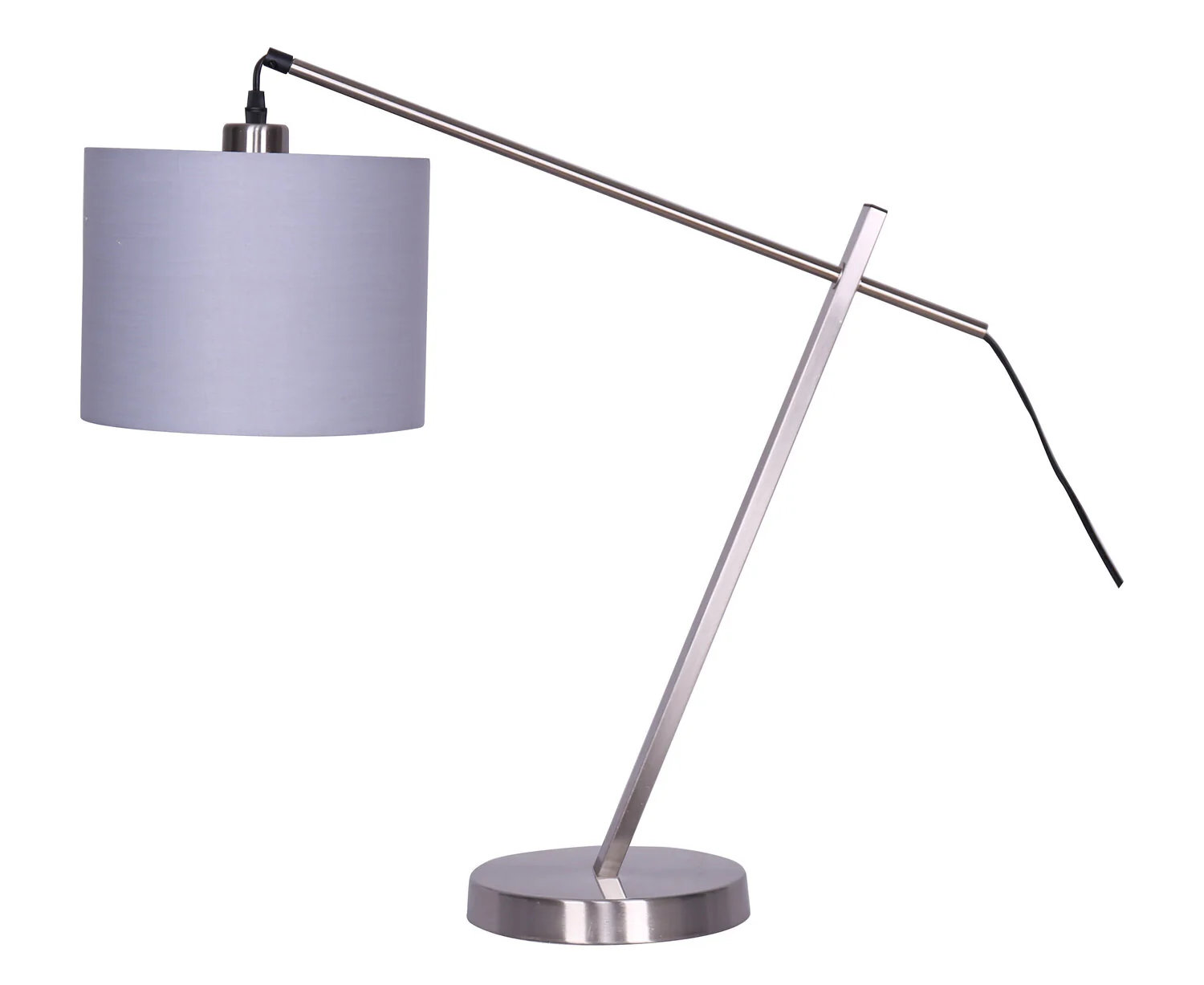 Dexter 24" Modern Brushed Steel Table Lamp