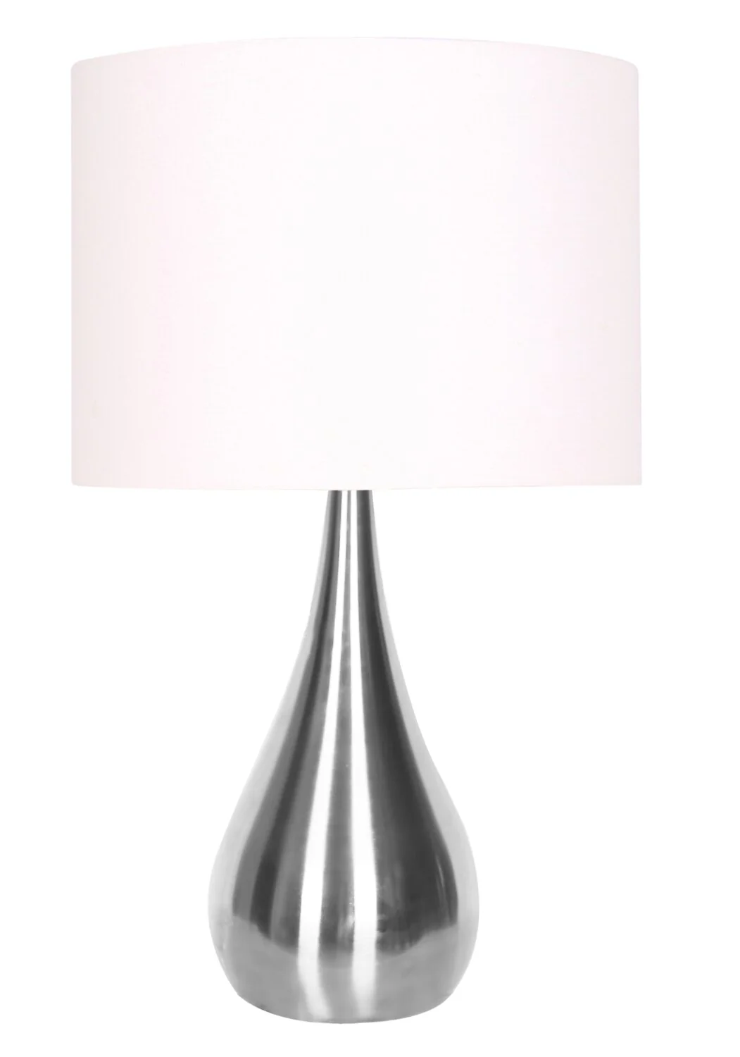 Audrey 21.75" Brushed Steel Teardrop Table Lamp