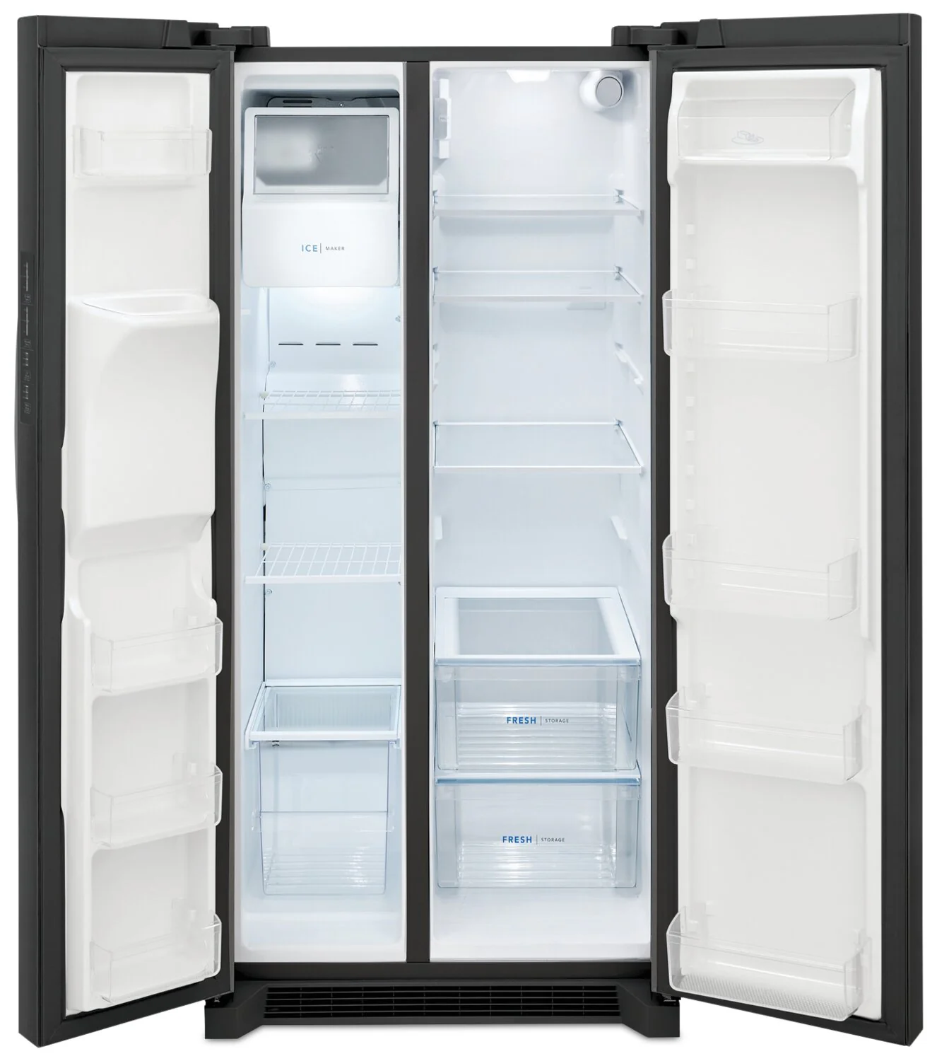 Frigidaire 33" 22.3 Cu. Ft. Standard-Depth Side-by-Side Refrigerator - Black Stainless Steel - FRSS2323AD